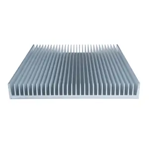 Large Aluminum Extrusion Profiles Heat Sink Manufacturer Power Amplifier Heatsink 300x39.5x100mm