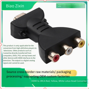Vente directe d'usine, convertisseur <span class=keywords><strong>HDMI</strong></span> vers 3RCA, tête de lotus <span class=keywords><strong>rouge</strong></span>, <span class=keywords><strong>jaune</strong></span> et blanche, convertisseur <span class=keywords><strong>HDMI</strong></span> vers AV, <span class=keywords><strong>adaptateur</strong></span> 3RCA - Product Image 5