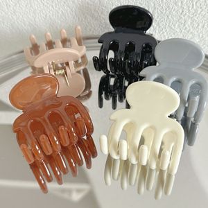 Barrettes à cheveux en plastique tendance, écologiques, petites, couleur mate, couleur bonbon, pour queue de cheval - Product Image 2
