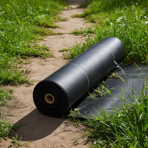 Toile de paillage robuste 3FTx250FT en géotextile tissé pour le contrôle des adventices, idéale pour le jardinage, les allées et la protection contre les parasites - Product Image 2
