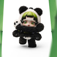 Pendentif en peluche SKULLPANDA Lazy Panda 100% original, 13,5 cm, figurine de dessin animé pour filles, série SP, rembourrage en coton PP
