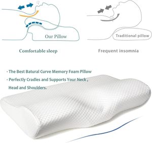 <span class=keywords><strong>Almohada</strong></span> Ortopédica de Espuma Viscoelástica Rina Contour, <span class=keywords><strong>Almohada</strong></span> Cervical Ergonómica para el Dolor de Cuello, Almohadas para Dormir de Lado - Product Image 3