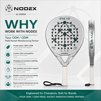 Raquette de padel personnalisable OEM/ODM de qualité supérieure, en fibre de carbone 3k/12k/18k, professionnelle, durable, fabricant direct