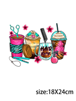 LETOP 20oz Verre Tumbler Cup Wrap 1PCS Waterproof UV pour DTF Transfers for Coffee Ice Cream Cup Sticker Label for Printing