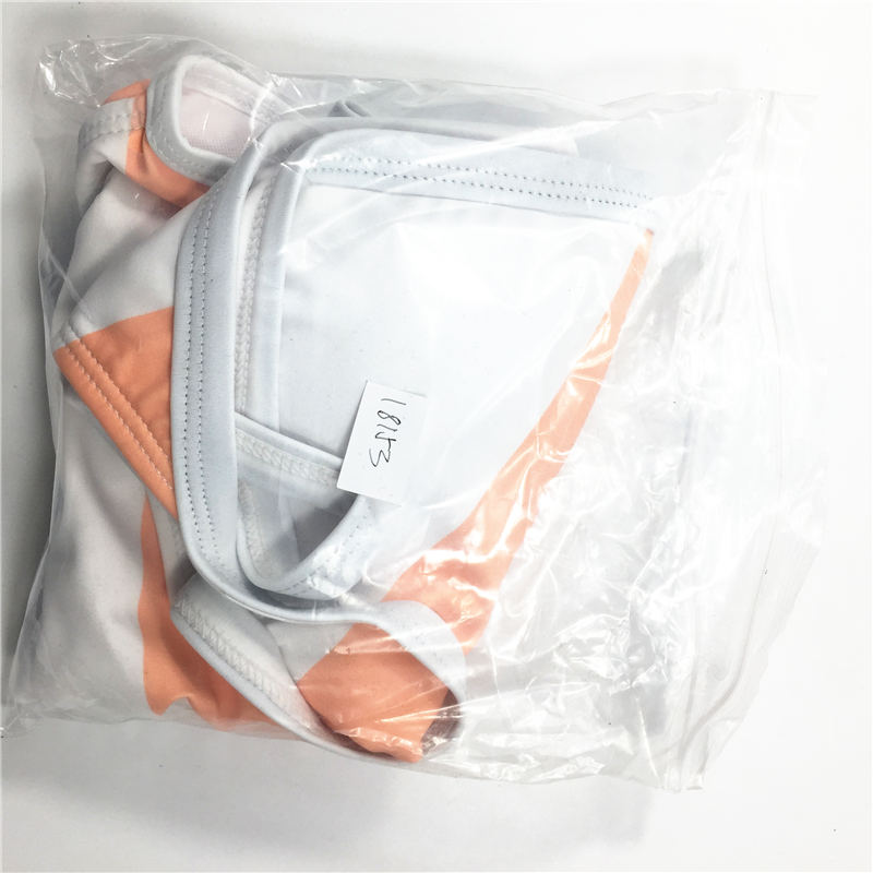 2021 White red striped printing hot sale sexy bikini