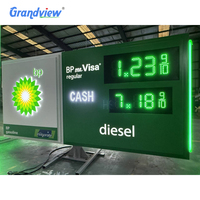 Module d'affichage LED de numéros de signe de prix du gaz à télécommande RF Affichage de prix de numéro de retournement à vendre