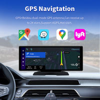 10,26 pulgadas Universal Android Carplay pantalla táctil portátil inalámbrico Auto DVR con GPS y MP3 salpicadero Car Play Screen
