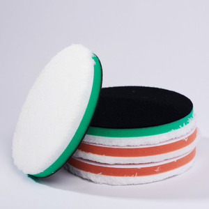 Microfiber Polishing Sponge pad 3 4 5 6 7 inch Detailing Buffer Polisher Pads white Wool polisher orange sponge green sponge
