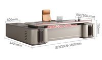 Comptoir d'accueil moderne et simple pour espaces commerciaux - Installation amovible pour bureaux et salons de beauté