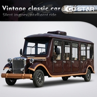 Voiture électrique vintage Go Star certifiée CE/DOT/GCC/EEC, 14 places, autonomie de 90 km, garde au sol de 250-300 mm, voiture vintage