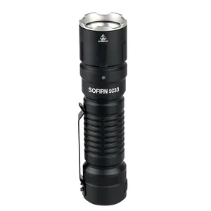 Smart Design SC33 5200 Lumens Powerful LED Flashlight USB C Rechargeable XHP70.3 HI EDC Torch with with Tail E-switch
