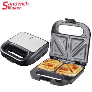 Keukenapparaat Rvs Grill Tosti Maker 2 Slice Ontbijt Broodrooster Wafelijzer Donut Maker