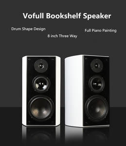 Vofull 2.0 Wood OEM OEM 120W Enceintes de bureau HIFI pour ordinateur, 3 voies, aimants 6,5 pouces, caisson de basses, enceintes bibliothèque pour table basse - Product Image 2