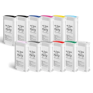 Ocinkjet Multicolor 130ML 70 Compatible Ink Cartridge Filled Dye Ink For HP Designjet Z2100/Z5200/Z3100/Z3200/5400 Printers
