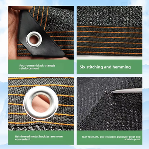 קפה חום בד hdpe גוון שמש נטו מוכה מרפסת גזבו חופת מלבן מלבן גדר מסך פרטיות מרפסת ארוג - Product Image 4