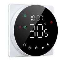 Termostato con Control de Temperatura para Caldera de Gas y Calefacción por Suelo Radiante, Estándar Europeo, Control por WIFI y Aplicación, Control por Voz