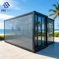 Maison préfabriquée extensible en conteneur de 40 pieds ou 20 pieds, avec fenêtre en alliage 930x930mm, 1, 2, 3, 4 ou 5 chambres, de luxe, galvanisée, pliable et relocalisable