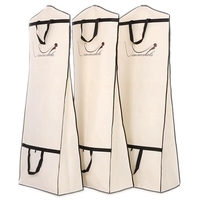 Housse de vêtement écologique en non-tissé imprimée, pliable, portable, double usage, avec logo personnalisé, épaisse et anti-poussière, pour sac de courses