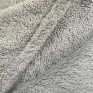 Manta de <span class=keywords><strong>cama</strong></span> Raschel de doble capa de lujo, forro polar Sherpa ecológico y felpa de franela para el invierno - Product Image 2