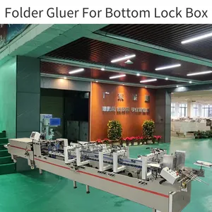 CQT-900 Vouwdozen Machine Crash Lock Bodem Map Gluer Machine Papier Map Machine Machine