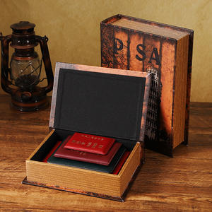 Boîte de rangement en forme de faux livre en bois, décoration tendance pour restaurant, design américain, idéal pour les influenceurs sur internet - Product Image 3