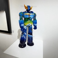 Statue d'Art de Dessin Animé Célèbre Personnalisée, Sculpture en Fibre de Verre Goldorak Popeye, Artisanat d'Art Moderne Créatif Style Graffiti