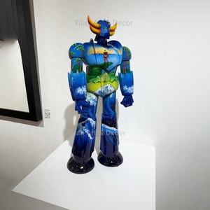 Benutzer definierte berühmte Cartoon Kunst Statue Fiberglas <span class=keywords><strong>Goldorak</strong></span> Popeye Skulptur Kreative Graffiti Moderne Cartoon Kunst handwerk - Product Image 5