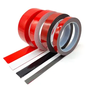 用于镜子固定的红色薄膜透明安装胶带丙烯酸泡沫胶带