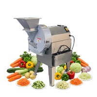 3-in-1 Commerciële Multifunctionele Groente- en Fruit Snijmachine Commerciële Groentesnijder/Hakselaar