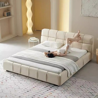 Lits modernes en cuir et en bois king size de bonne qualité ensemble de mobilier pour chambre à coucher de maison cadre de lit queen complet design de chambre à coucher de luxe