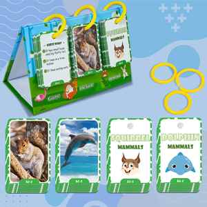 69 Tarjetas de Aprendizaje de Animales Realistas para la Educación Temprana, Interacción Padres-Hijos, Cuadernos de Actividades - Product Image 5