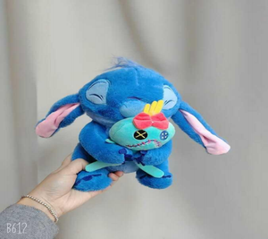 Peluche de Disney Stitch de 22 cm y 26 cm, animal de peluche suave para niños, regalo unisex con lazo rojo - Product Image 3