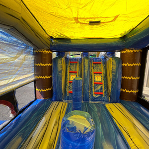 Château gonflable <span class=keywords><strong>pas</strong></span> <span class=keywords><strong>cher</strong></span> avec toboggan aquatique, trampoline en PVC pour enfants, parc d'attractions, jardin, <span class=keywords><strong>location</strong></span> estivale - Product Image 4