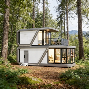 Edificio Prefabbricato Commerciale in Acciaio Impermeabile, Modulo Capsula Personalizzabile, Direttamente dalla Fabbrica - Product Image 1