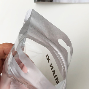 Tùy chỉnh Zip-Lock vớ bao bì túi nhự<span class=keywords><strong>a</strong></span> cho quần áo đồ lót Đóng gói với móc áo - Product Image 5