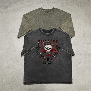 Camisetas de Moda Personalizadas con Pedrería, Hombros Caídos, Estilo Urbano, 100% Algodón Tejido, con Letras, Ecológicas, Transpirables y de Gran Gramaje - Product Image 3