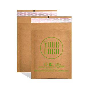 GDCX, papel Kraft resellable ecológico, sobres de envío de panal de abeja, logotipo personalizado, papel Kraft reciclable, bolsa de <span class=keywords><strong>correo</strong></span> compostable - Product Image 1