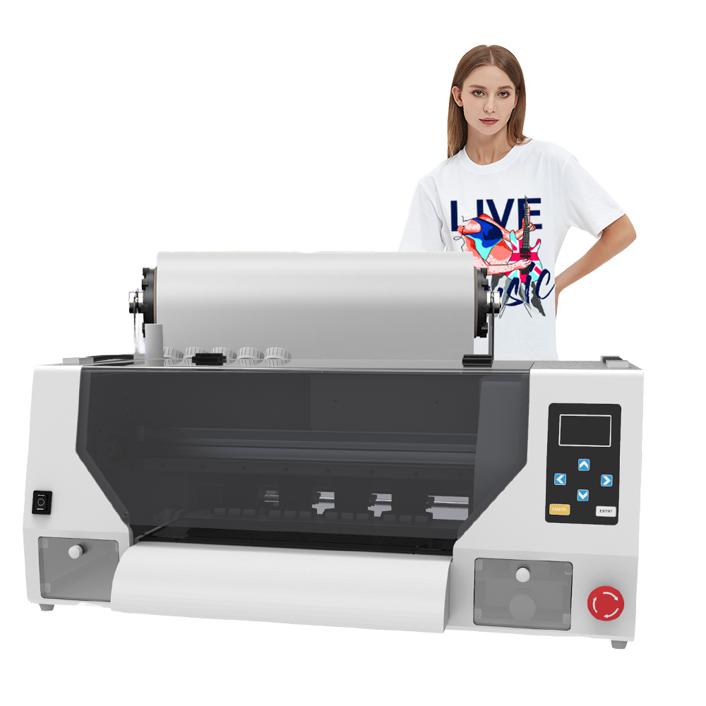 DTF XP600 цифровая печатная машина для футболок с двумя головками, новое состояние, все в одном, принтер для струйной пленки для домашних животных на 1 год