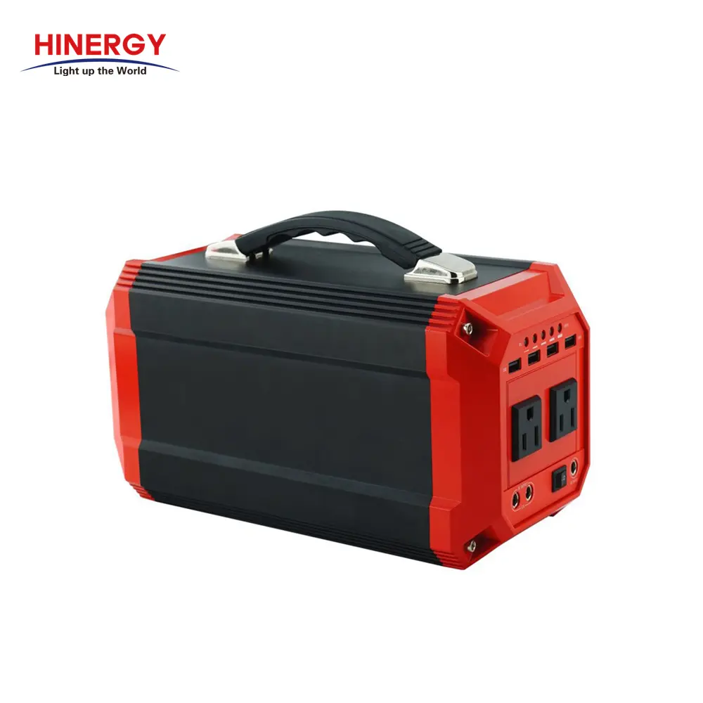 Hinergy 옥외 태양 에너지 발전기 300w 220 볼트 Ipower 작은 휴대용 소형 발전기 12v DC 세트