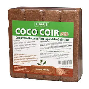 Bloque de granos de Coco para cultivo, ladrillo mediano, compresa del suelo, bloque de Coco, venta al por mayor
