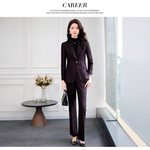 Women's Professional Suit Set Polyester Spring Formal Anti-Wrinkle Workwear - Product Image 5
