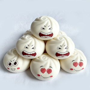 Joy Pack Food Squishy Bundle Butter Chocolate Bread Dumpling Slow Rising PU Foam Stress Release Sensory Toy Set - Product Image 4