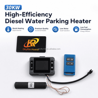 OkyRie Calentador de Agua Marino Hidrodiésel de 30kW 220V 240V, Calentador de Agua de Estacionamiento 12V 24V, Sistemas de Aire Acondicionado