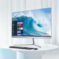 Computadoras Portátiles de Fábrica 23.8 Core I3 I5 I7, RAM 8G 16G, SSD 128G 256G 512G, Barebone, Todo en Uno, PC de Escritorio para Negocios, Educación y Juegos