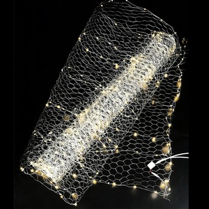 Luci a stringa LED <span class=keywords><strong>con</strong></span> design a rete per decorazioni natalizie da esterno a cascata - Product Image 4