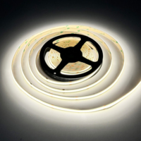 Bande lumineuse LED flexible COB haute densité à lumière uniforme, dimmable, DC12/24V, CRI 90+, 14W/m, 16,4FT, largeur 10mm, 528 LED/m