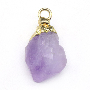 Gema curativa de piedra Natural de estilo clásico al por mayor, colgante de <span class=keywords><strong>cuarzo</strong></span> rosa claro citrino, fabricación de joyas para fiesta/regalo, dijes encantadores - Product Image 4