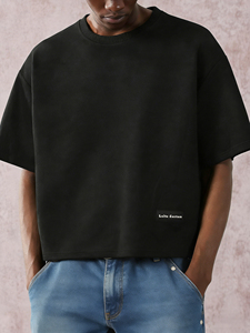 LTD-MT1039 T-shirts pour hommes à coupe ample tendance de marque Solution personnalisée Coupe régulière T-shirts surdimensionnés pour hommes pour femmes - Product Image 1