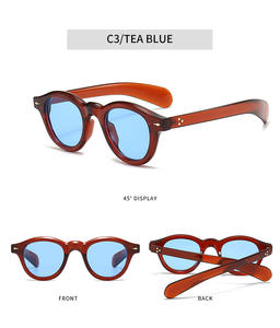 Оптовая Продажа с фабрики, Персонализированные Солнцезащитные очки с УФ-400 оттенками, модные пластиковые солнцезащитные очки, цветные солнцезащитные очки из поликарбоната, в форме лица с бриллиантами - Product Image 4