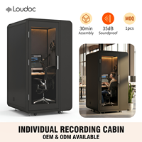 Cabine acoustique insonorisée sur mesure pour studio d'enregistrement, diffusion en direct, chant, karaoké, salle de lecture et isolation sonore